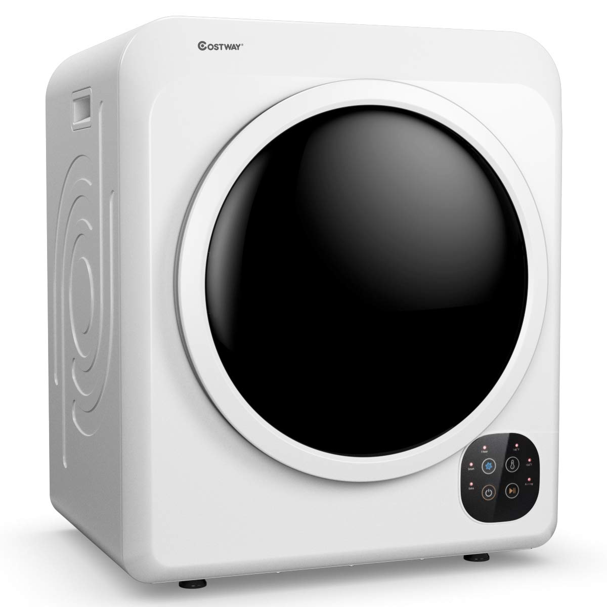【Appliances】COSTWAY 1700W Electric Portable Clothes Dryer, 13.2 lbs Capacity Front Load Compact Tumble Laundry Dryer